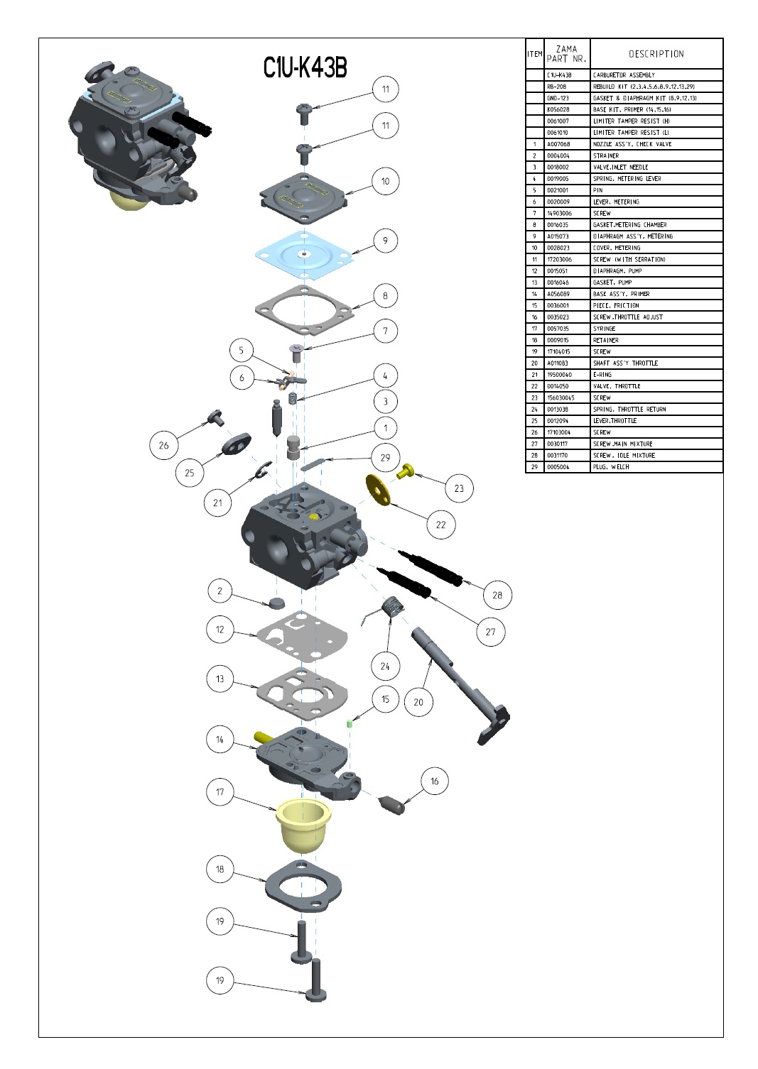 C1U-K43B | ZAMA Group